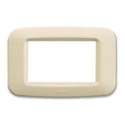 Placca AVE in tecnopolimero Yes 45 3 Moduli bianca Blanc lucida 45PY03BP