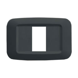 Placca AVE in tecnopolimero Yes 45 1 Moduli grigio noir 45PY01GN