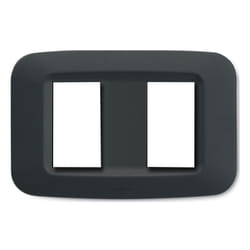 AVE - Placca in tecnopolimero Yes 45 2 Moduli grigio noir 45PY002GN