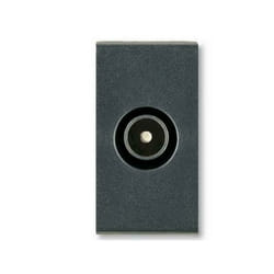 AVE - noir presa tv normale con porta utente iec maschio 45396im