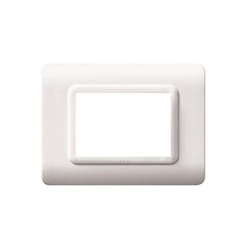 AVE - Placca per scatola rettangolare tecnopolimero s44 3 moduli bianco - 44py03b