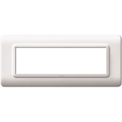 AVE - Placca per scatola rettangolare tecnopolimero s44 7 moduli bianco - 44py07b