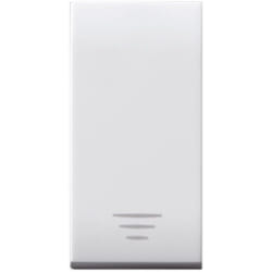 AVE - Pulsante 10A Domus S44 Colore ral 9010 1P Illuminabile Finitura Lucida 1M
