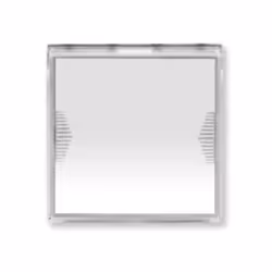 Pulsante targhetta portanome per campanello AVE Domus 2 moduli 1P 10A bianco - 441005TP/2 Pulsante con targhetta portanome pe ...