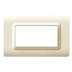 Placca AVE sistema 44 tecnopolimero sabbia 4 posti 44PY04SA
