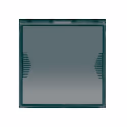 Pulsante targhetta portanome Life S44 1P 10A 2 moduli Ave 442005TP/2 Pulsante, Serie Life, 1P NA 10A con targhetta portanome ...
