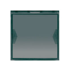 Pulsante targhetta portanome life s44 1p 10a 2 moduli ave 442005tp/2