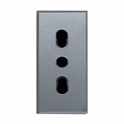 Presa bipasso Ave Allumia S44, colore Grigio Tech, 2P+T 10/16A 250V, finitura lucida, 1 Modulo. Caratteristiche: Presa di cor ...