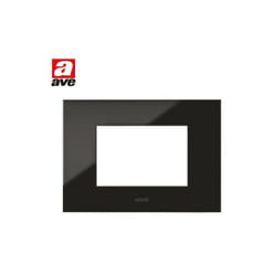 Placca in plastica AVE Young 3P colore nero