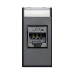 AVE - Presa Dati Tekla RJ45 CAT.5E utp colore nero 1 modulo 445027C5E