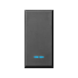 AVE - Deviatore tasto con gemma tekla s44 grigio 1p 16ax illuminabile 1 modulo 445002