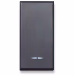 Invertitore tasto con gemma Tekla S44 grigio 1P 16AX illuminabile 1 modulo 445004 Invertitore tasto con gemma, Serie Tekla co ...
