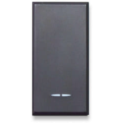 Invertitore tasto con gemma tekla s44 grigio 1p 16ax illuminabile 1 modulo 445004