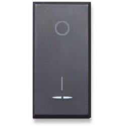 AVE - Interruttore con gemma tekla s44 grigio 2p 16ax illuminabile 445010