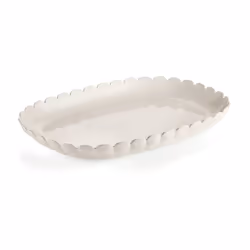 Vassoio Da Portata Piccolo Tiffany Bianco Latte 32X22,5X3 Cm Vassoio Tiffany creato in materiale plastico di alta qualità, pe ...