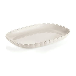 Iperbriko - Vassoio Da Portata Piccolo Tiffany Bianco Latte 32X22,5X3 Cm