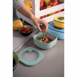 Fratelli Guzzini Set di 3 contenitori bassi ermetici per frigorifero/congelatore/forno a microonde ''STORE&PLUS'' - Vista aggiuntiva 2