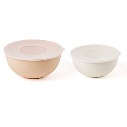 Fratelli Guzzini 29264952 recipiente per cibo Rotondo Set Rosa, Bianco 2 pz