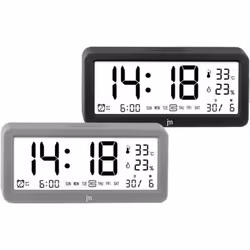 Lowell JD9525G, Sveglia digitale, Grigio, 24h, LCD, Batteria, 145 mm