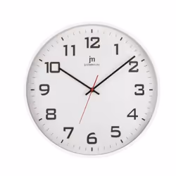 Lowell Justaminute 00880B, Parete, Orologio al quarzo, Cerchio, Bianco, Plastica, 40 cm
