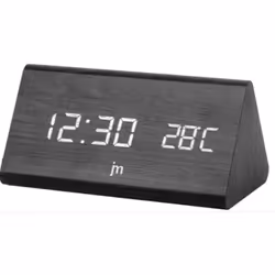 Lowell JD9536, Sveglia digitale, Rettangolo, Legno, CA/Batteria, 5 V, 150 mm