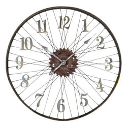 Lowell 21457 orologio da parete e da tavolo Orologio meccanico Rotondo Metallico, Legno
