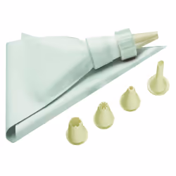 Ghidini Cipriano Sacco Decoratore In Pe.eva Con 5 Becccucci, Beige, Bianco, 165 mm, 32 mm, 345 mm, 27 g