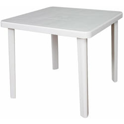 Tavolo Nettuno cm. 80X80X72 h Col. Bianco
