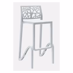 SGABELLO ZEFIRO IN POLIPROPILENE BIANCO | PZ