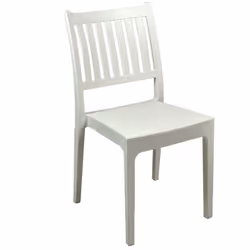 Sedia plastica stampata minerva bianca cm52x46h87 Caratteristiche: Materiale:PLASTICA Sedia Impilabile
