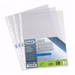 Favorit 400053790, 300 x 420 (A3), Trasparente, Polipropilene (PP), 10 pz