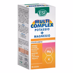 Esi Multicomplex è un integratore alimentare a base di Potassio, Cloruro e Magnesio, adatto a coloro che praticano attività s ...