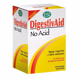 Esi Digestivaid Acid Stop è un integratore alimentare che supporta la digestione e allevia il bruciore di stomaco. Contiene c ...