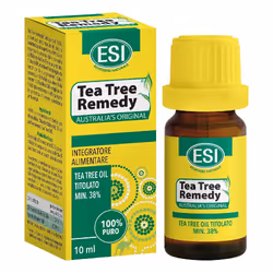Esi Tea Tree Remedy Oil 100% Puro è un antisettico naturale ad ampio spettro utile per abrasioni, morsi e punture, bruciature ...