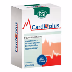 Esi Cardioplus è un integratore naturale per il supporto cardiovascolare, formulato con Biopeptidin e Olivo per migliorare la ...