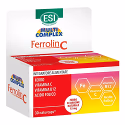 Esi Ferrolin C Vitamine Minerali 30 Capsule Integratore di Ferro