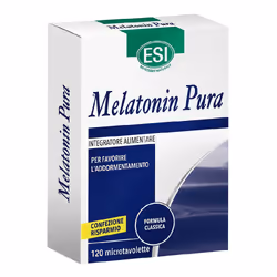 Esi Melatonin Pura è un integratore alimentare che supporta il ritmo sonno-veglia, ideale per anziani e chi vive situazioni d ...