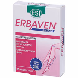 Esi Erbaven Retard è un integratore alimentare che migliora la microcircolazione, ideale per chi soffre di insufficienza veno ...