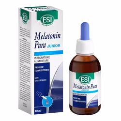 ESI Melatonina Pura Junior è un integratore in gocce che aiuta i bambini a prendere sonno più facilmente.