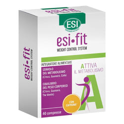 Esi Fit Attiva con Caffeina Integratore per Perdita Peso 40 Compresse