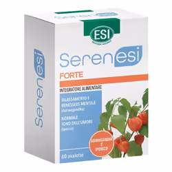 Esi Serenesi Forte è un integratore a base di estratti vegetali che favorisce il rilassamento ed il benessere mentale e norma ...