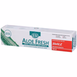 Esi Aloe Fresh Smile è un dentifricio formulato con il 100% degli ingredienti di origine naturale, con aloe vera e alghe mari ...
