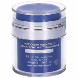 Crema viso anti-età con collagene marino, Argireline Amplified peptide e acidi ialuronici per un effetto filler naturale. Rid ...
