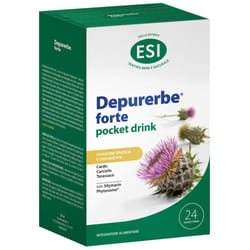 ESI Depurerbe Forte Pocket Drink Integratore Depurativo per il Fegato 24 Stick