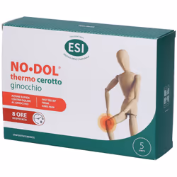 ESI No Dol Thermo Cerotto Ginocchio allevia dolori articolari e muscolari con calore terapeutico fino a 8 ore. Design anatomi ...