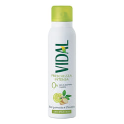 Vidal Nuovo Deodorante Spray Freschezza Intensa Bergamotto e Zenzero