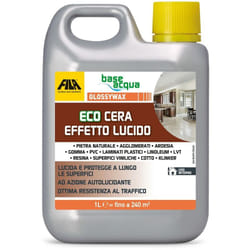 Surface Care Solutions, glossywax, Eco Cera ad Effetto Lucido per Pietra, pvc, Laminati, lvt etc., Non Necessita di Essere Lucidata, 1L - Fila