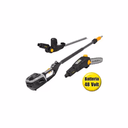 L' Alpina AMT 48 Li Kit è composto da un prolunga telescopica da 65 cm , un accessorio tagliasiepi da 46 cm e un accessorio p ...