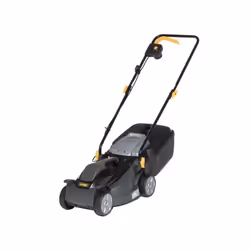Combinando l'avanzamento a spinta con una larghezza di taglio compatta di 34 cm , il tagliaerba elettrico Alpina AL1 34 E , c ...