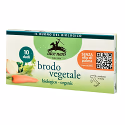 Alce Nero Dado vegetale biologico con verdure selezionate, senza glutine e senza olio di palma. Perfetto per zuppe, risotti e ...